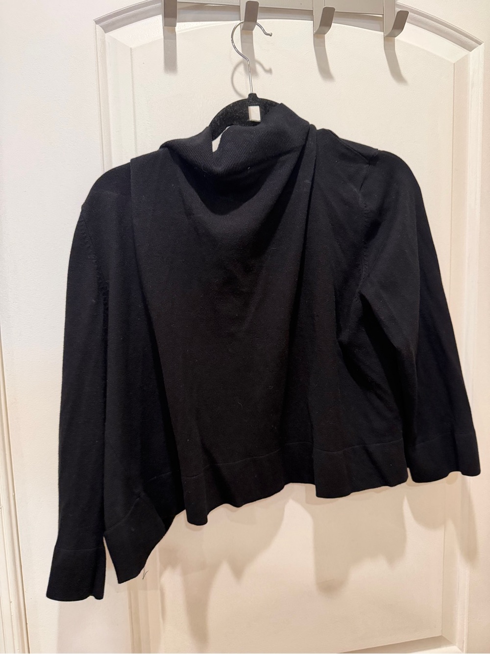 Ronni Nicole Black Open-Front Cropped Cardigan - Picture 3 of 3
